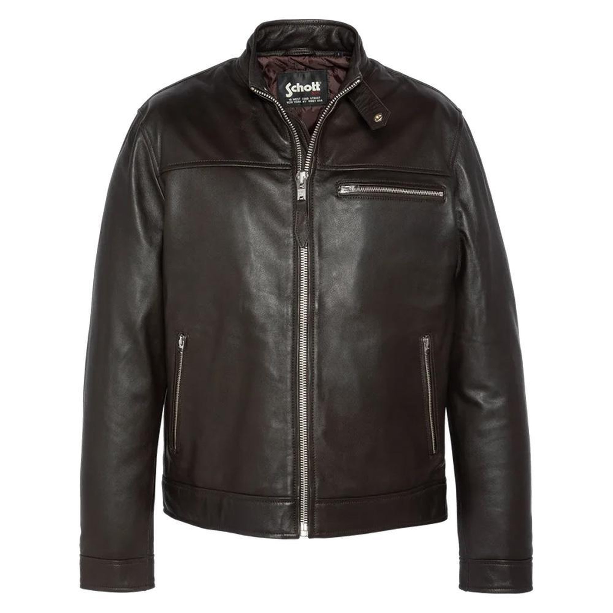 Voir la diapositive 1 : Schott Blouson en cuir  Homme Schott Blouson WILLIAM