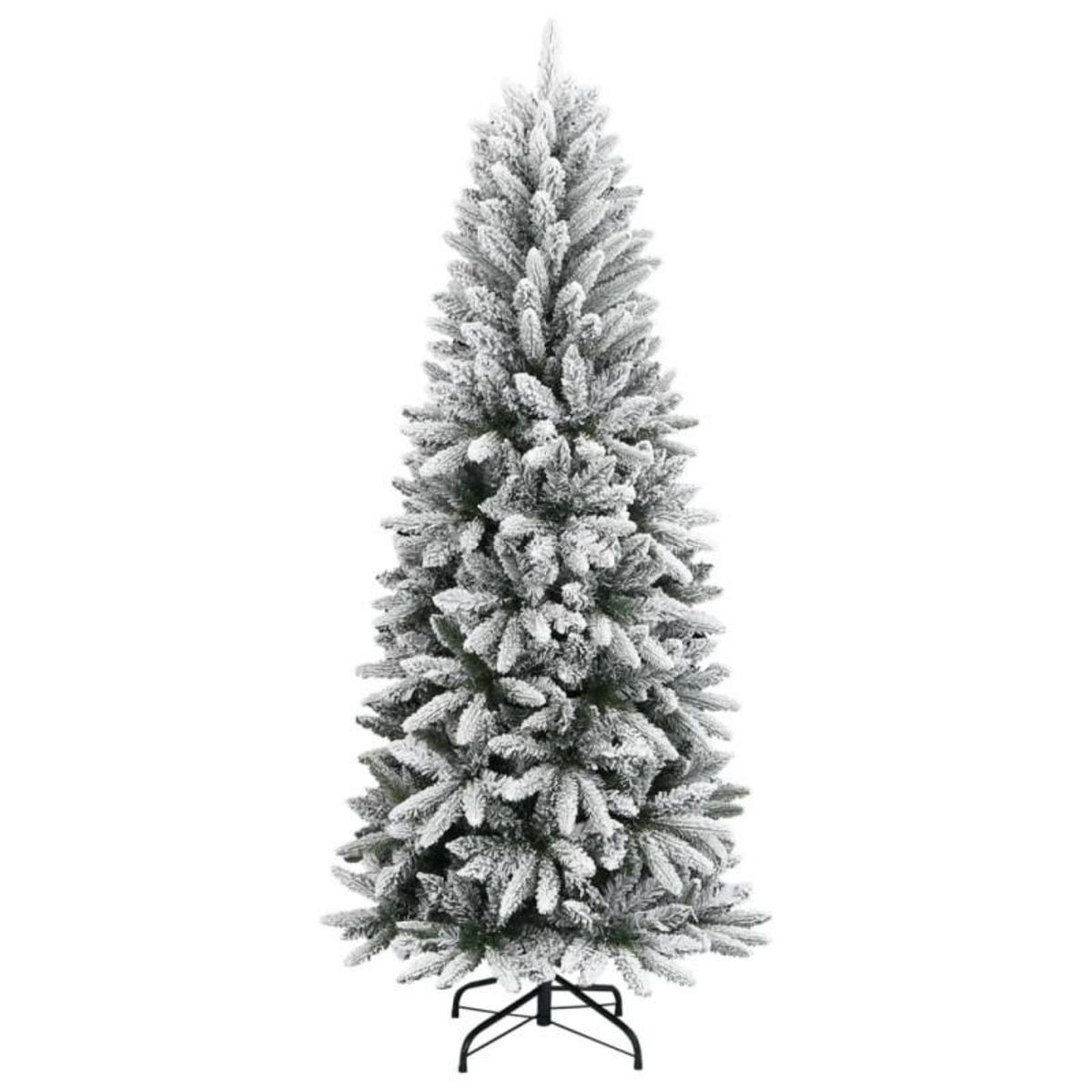 VIDAXL Sapin de Noël artificiel avec neige floquée 240 cm PVC et PE