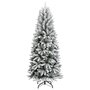 Voir la diapositive 2 : VIDAXL Sapin de Noël artificiel avec neige floquée 240 cm PVC et PE