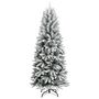 Voir la diapositive 2 : VIDAXL Sapin de Noël artificiel avec neige floquée 240 cm PVC et PE