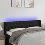 Voir la diapositive 1 : VIDAXL Tete de lit a LED Noir 163x16x78/88 cm Tissu