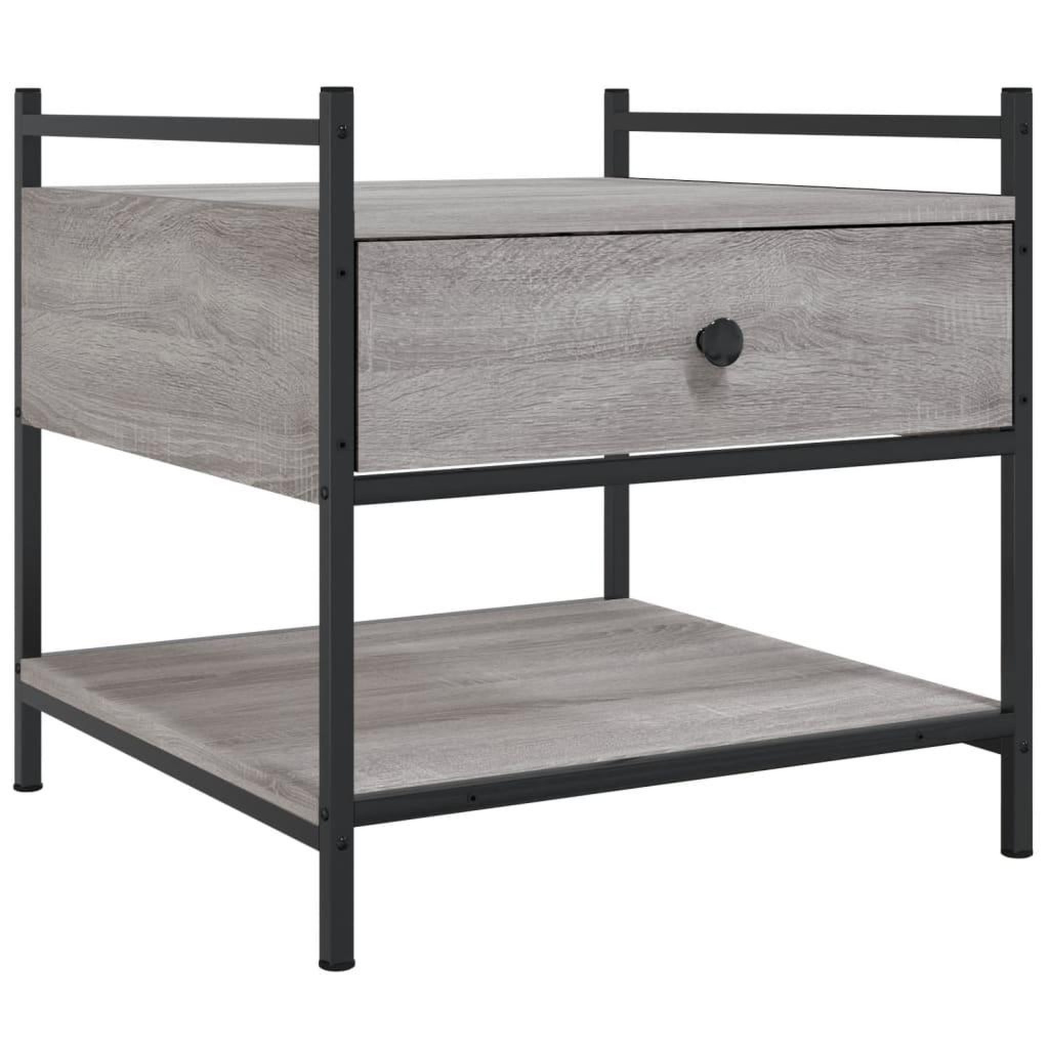 Voir la diapositive 2 : VIDAXL Table basse sonoma gris 50x50x50 cm bois d'ingenierie