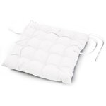 Paris Prix Galette de Chaise Matelassée  Essentiel  40x40cm Blanc