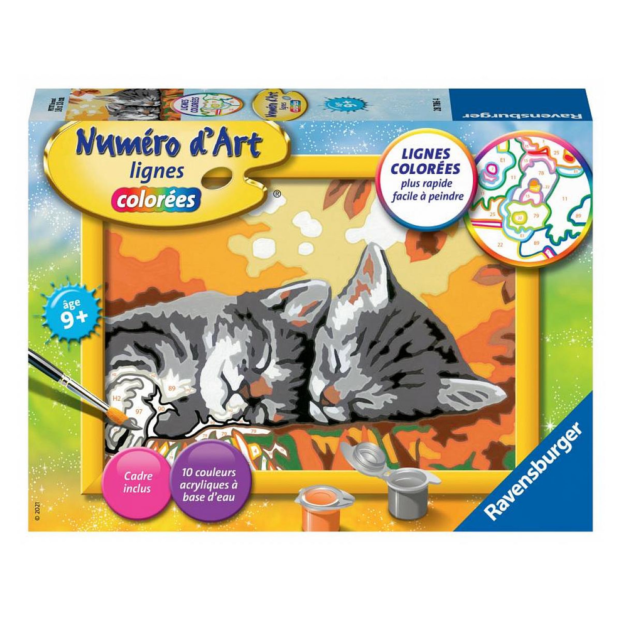 Voir la diapositive 1 : RAVENSBURGER Numero d art - petit - deux chatons couches