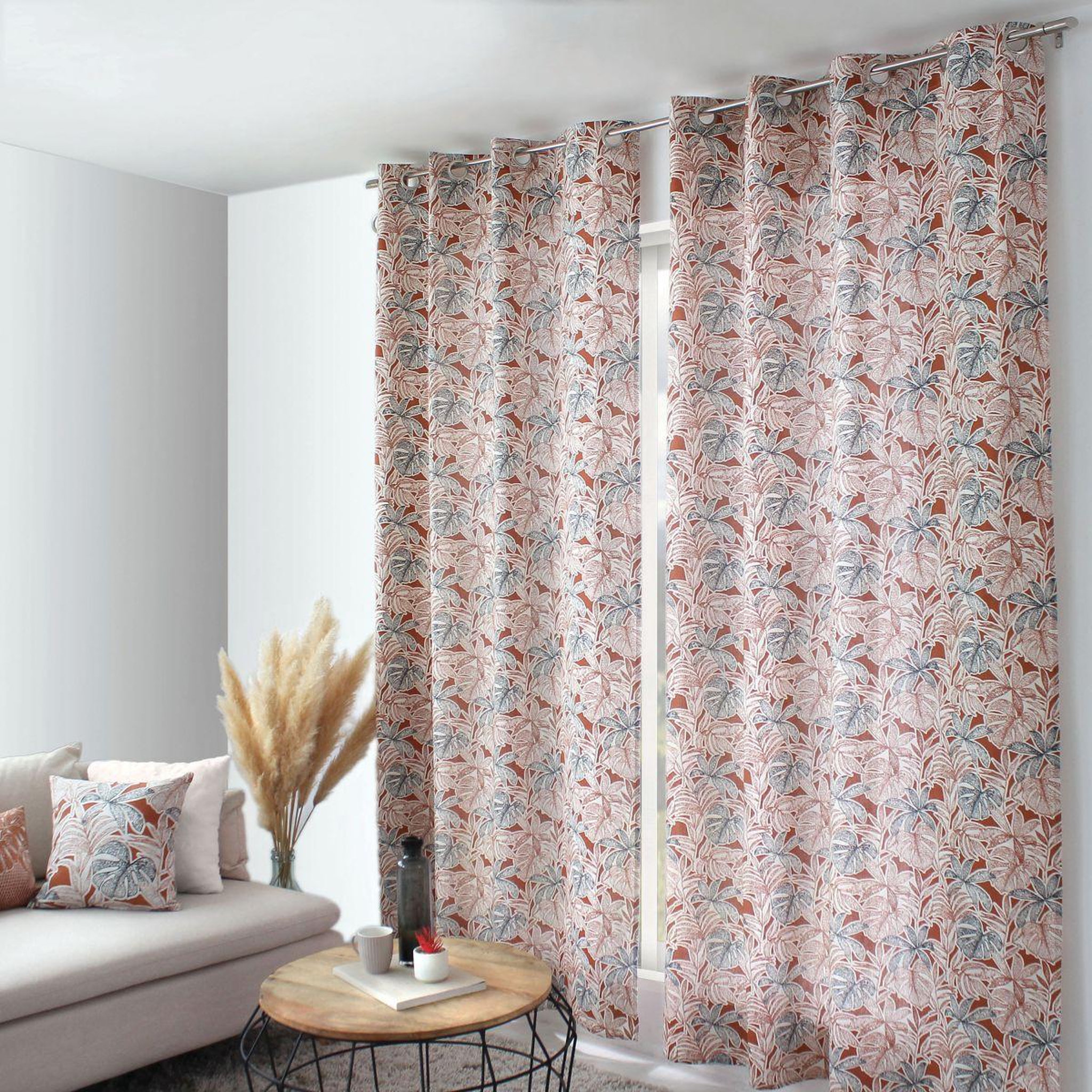 ENJOY HOME Rideau à œillets imprimé  casamance  140x240cm multicolore