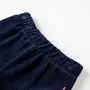 VIDAXL Pantalons pour enfants velours cotele bleu marine 104