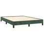 Voir la diapositive 3 : VIDAXL Cadre de lit sans matelas vert fonce 140x200 cm velours