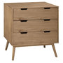 Voir la diapositive 1 : VS VENTA-STOCK Commode Bali 3 tiroirs, Fabriqué en Bois de pin Massif, glissières métalliques
