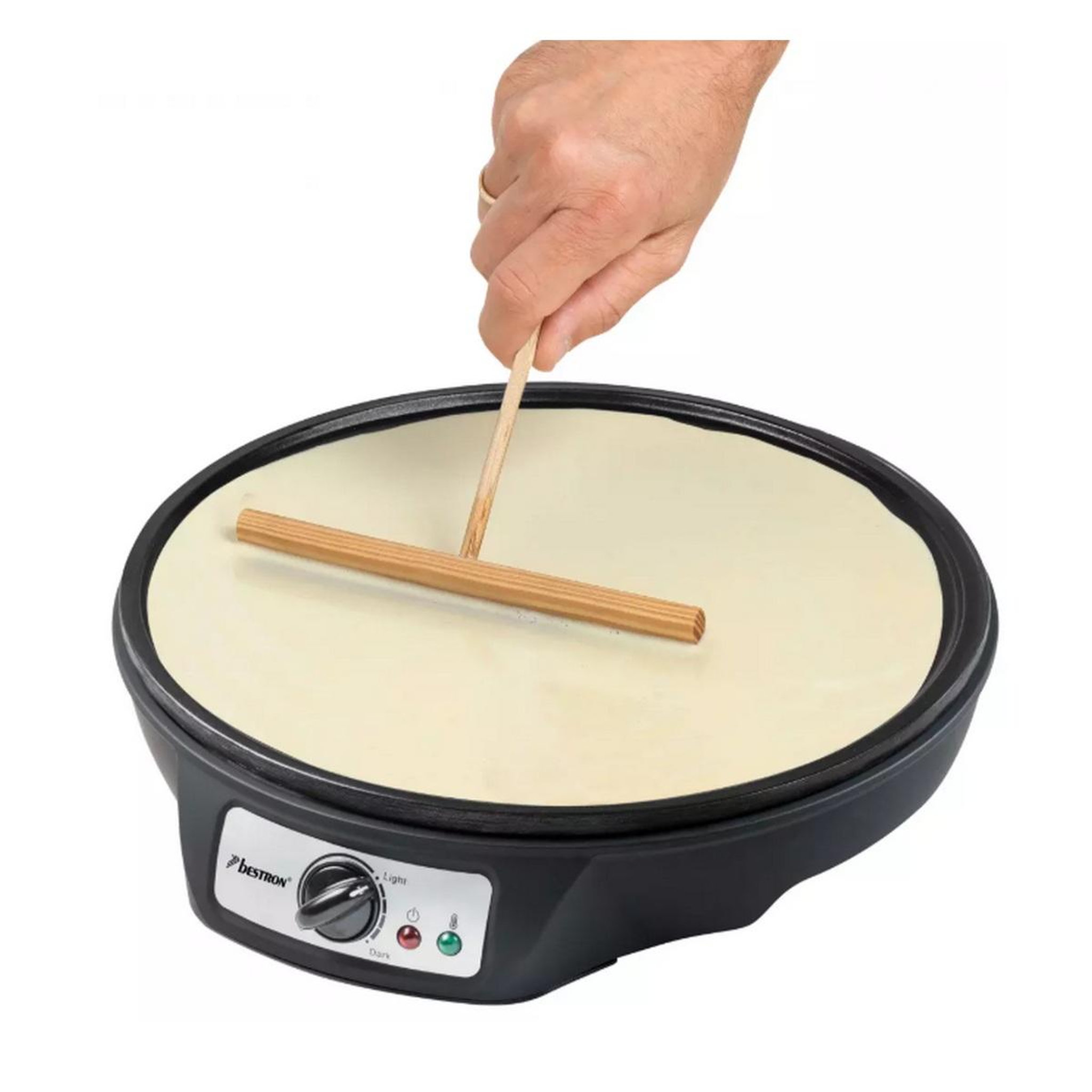 Voir la diapositive 3 : Bestron Crêpière 30cm 1000w noir - asw602z
