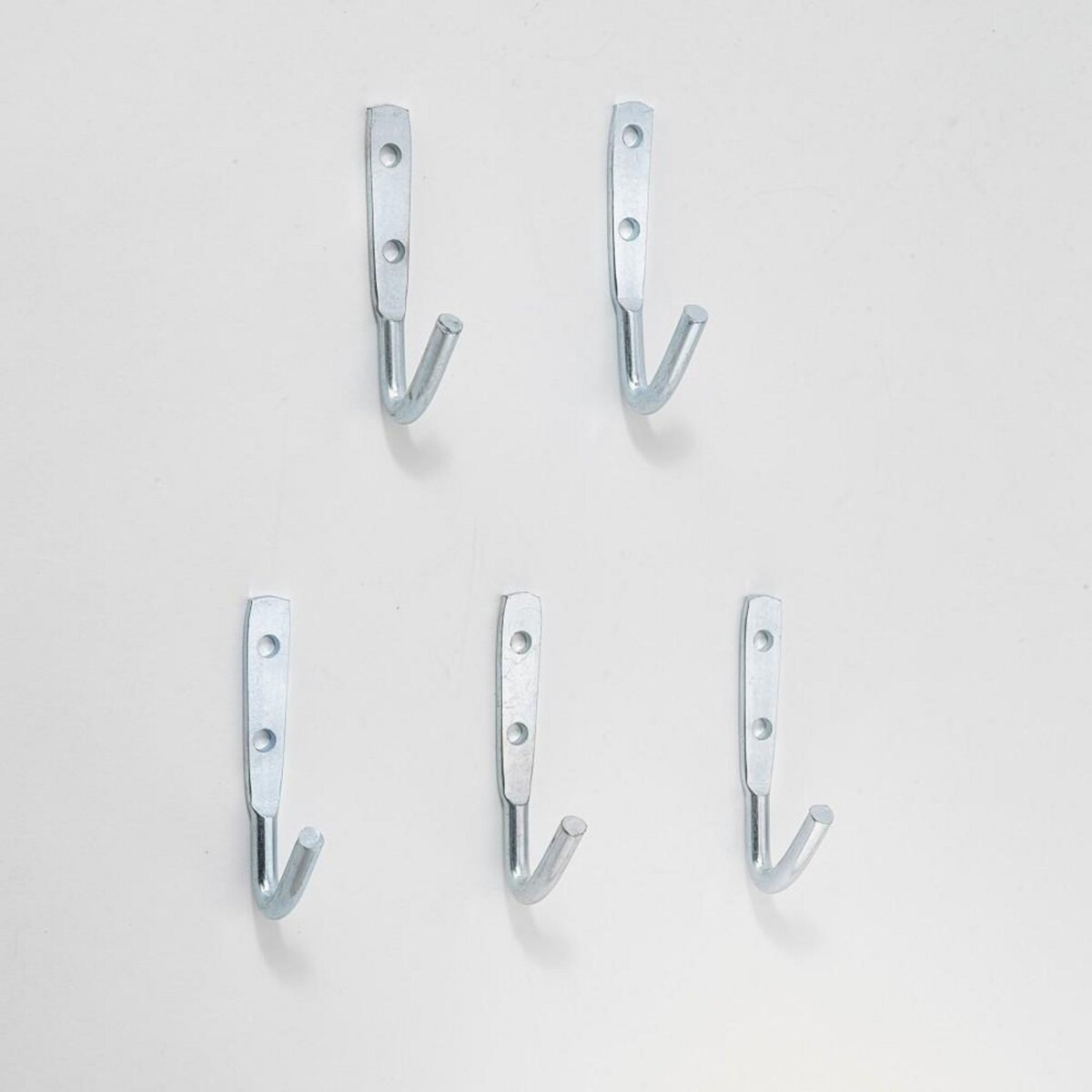 Mottez Lot de 5 crochets modèle moyen MOTTEZ, H.9.5 x l.4.5 x P.4.5 cm