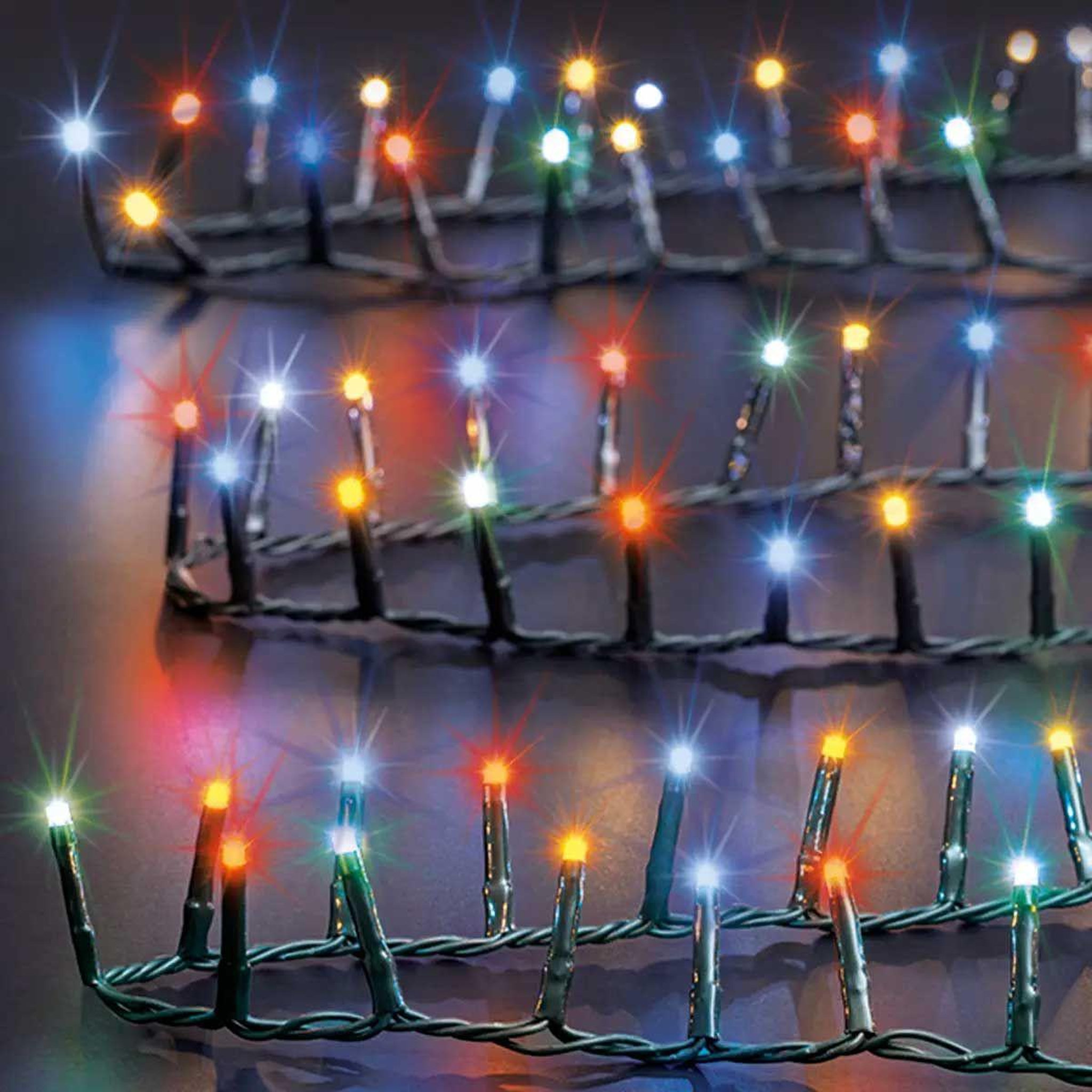 FEERIC LIGHT & CHRISTMAS Guirlande lumineuse extérieur  cluster ii  12m multicolore