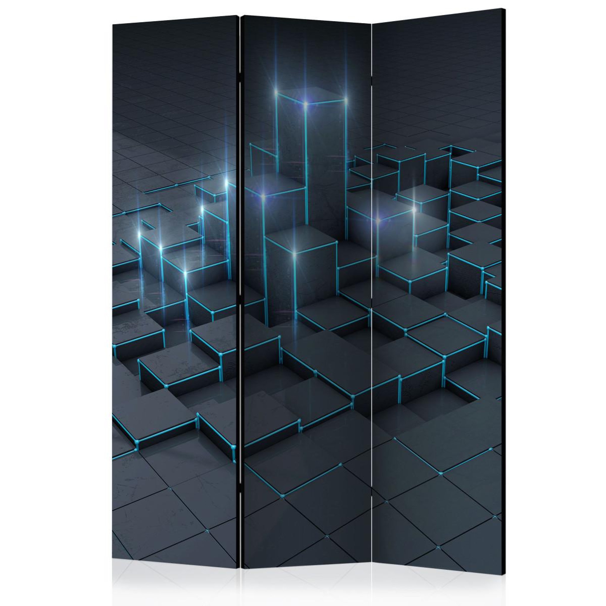 Paris Prix Paravent 3 volets  black city  135x172cm