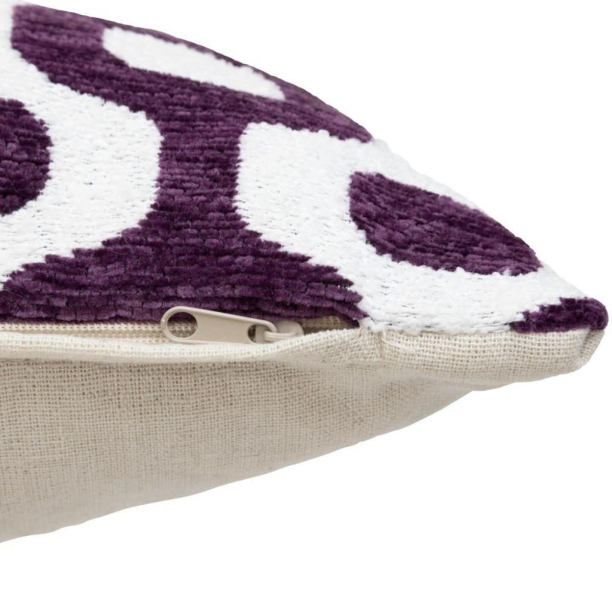 ATMOSPHERA Housse de coussin chenille 40x40 violet