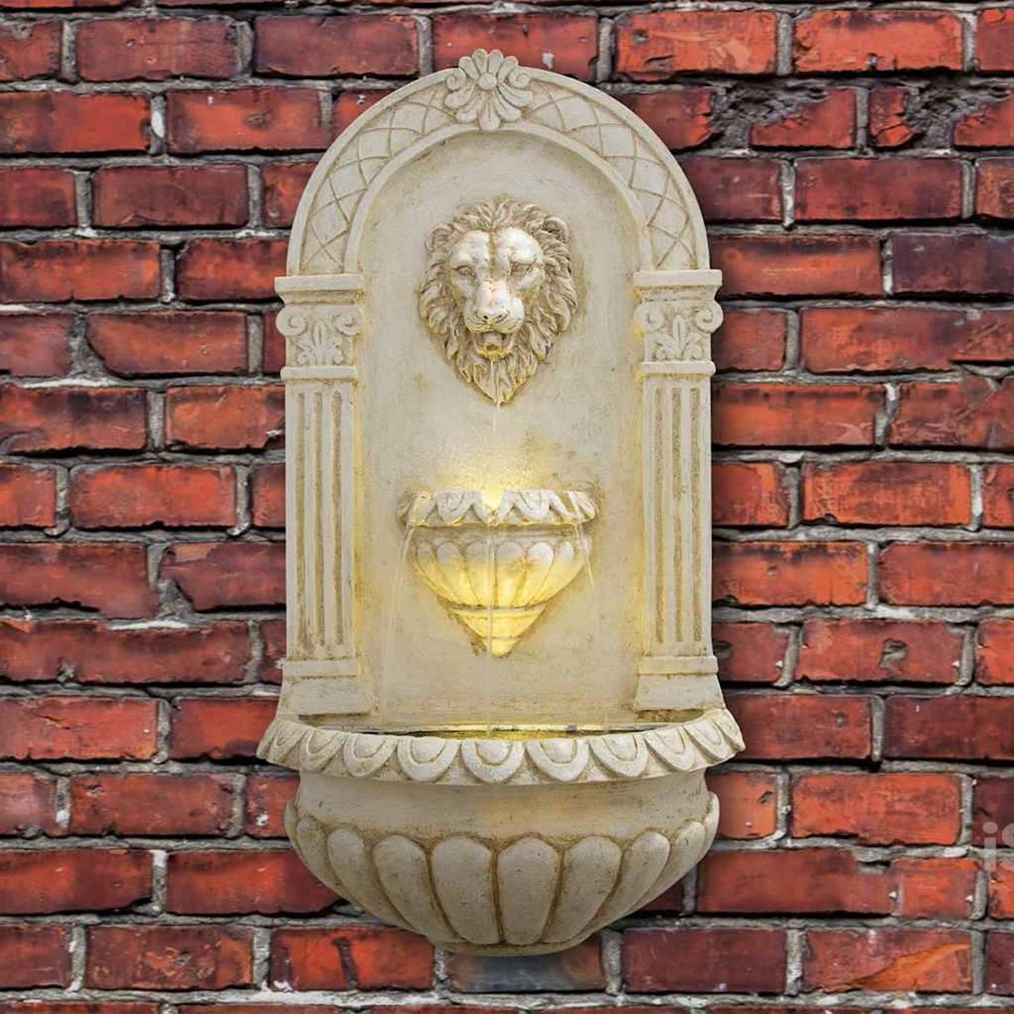 Voir la diapositive 2 : Ubbink Ubbink Fontaine murale de jardin Acqua Arte Assoro Lion