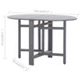 Voir la diapositive 6 : VIDAXL Table de jardin Gris 120x70x74 cm Bois d'acacia massif