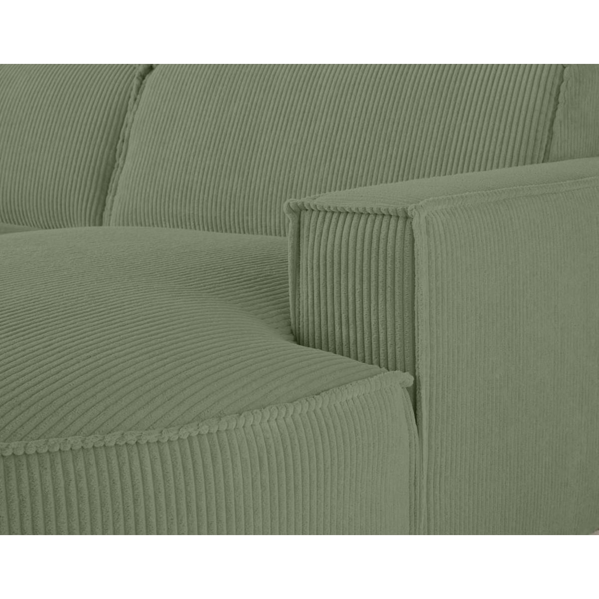 LISA DESIGN Spiaggia - canapé d'angle droit - 4 places - en velours côtelé