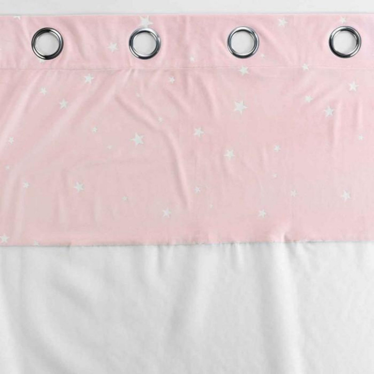 Paris Prix Rideau Voilage Phosphorescent  Moonlight  140x240cm Rose