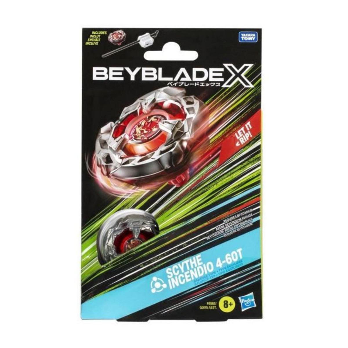 HASBRO Toupie Beyblade Hasbro Scythe Incendio rouge
