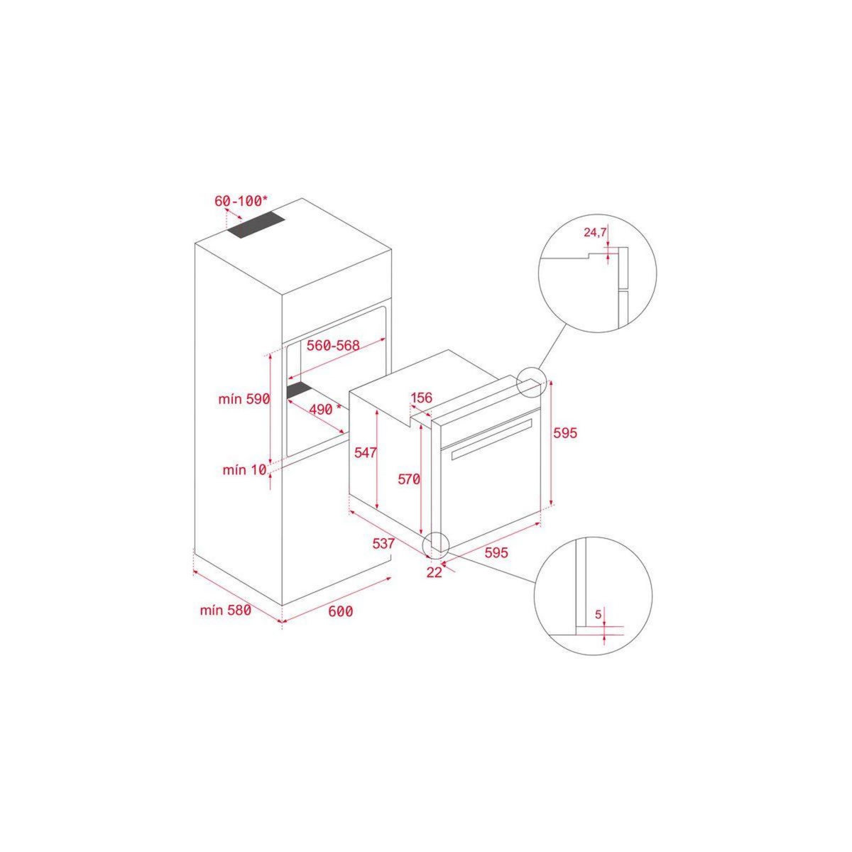 TEKA Four encastrable HLB8410P BK