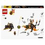 LEGO Ninjago 71782 Le dragon de terre de Cole Évolution, Jouet pour Garçons et Filles, Figurine Évolutive avec Scorpion Squelette et 2 Minifigurines