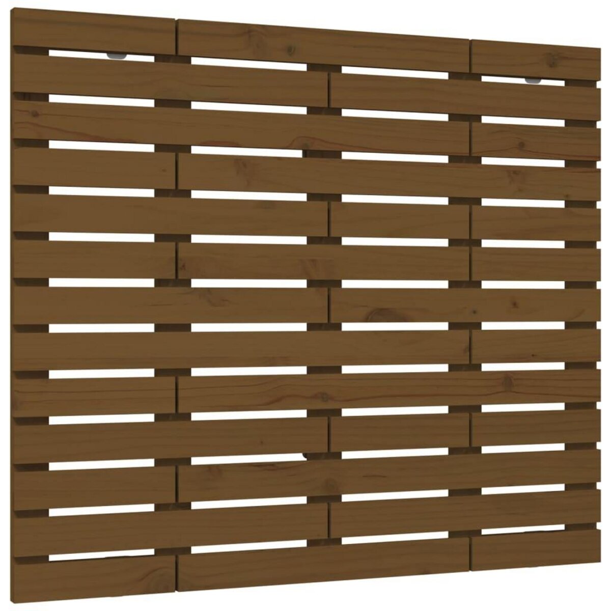 VIDAXL Tete de lit murale Marron miel 126x3x91,5 cm Bois massif de pin