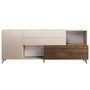 Voir la diapositive 2 : BEST MOBILIER Estelle - buffet bas - 2 portes et 2 tiroirs - 241 cm