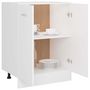 Voir la diapositive 4 : VIDAXL Armoire de plancher Blanc 60x46x81,5 cm Bois d'ingenierie