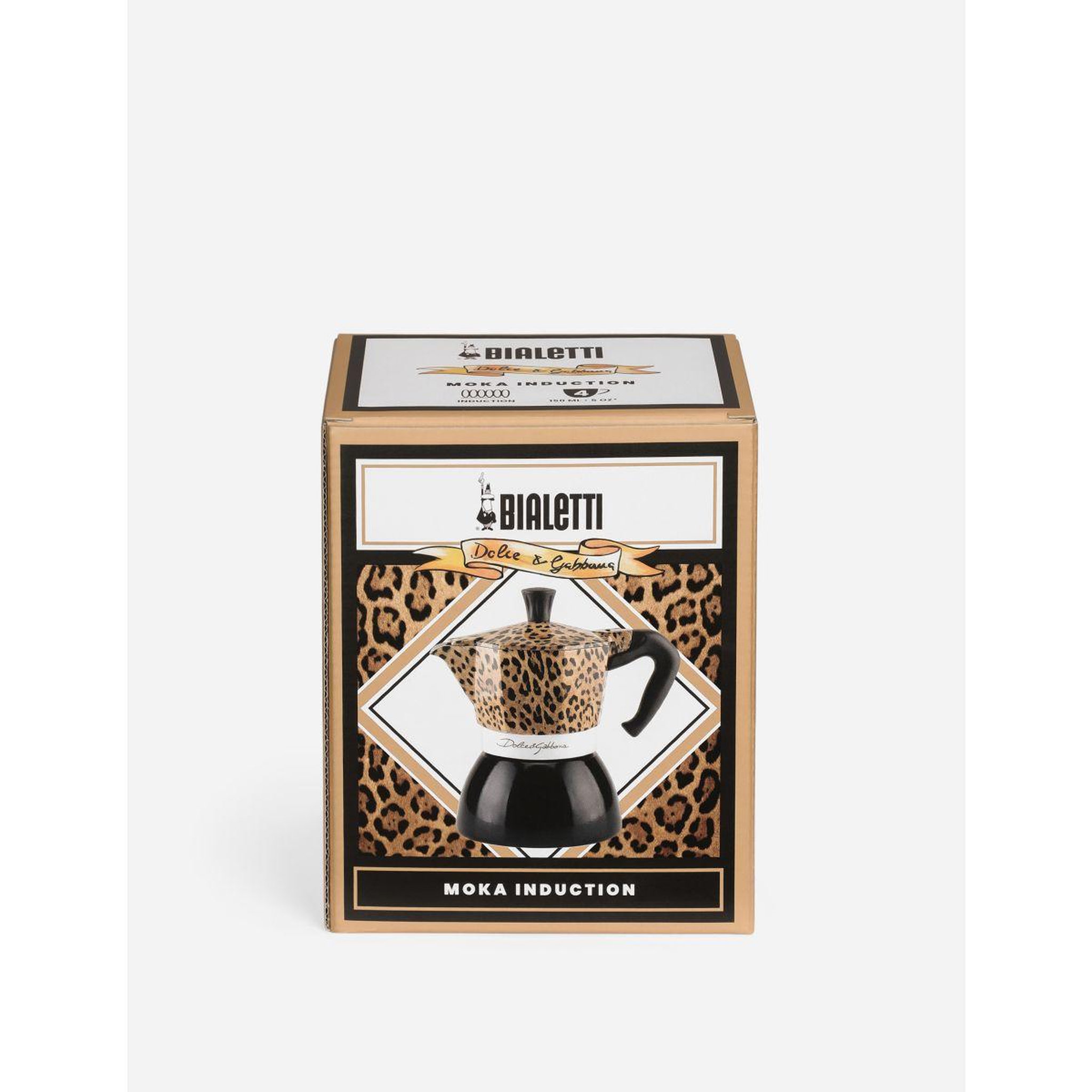 Voir la diapositive 4 : BIALETTI Cafetière italienne moka induction 4 cups d&g leopard