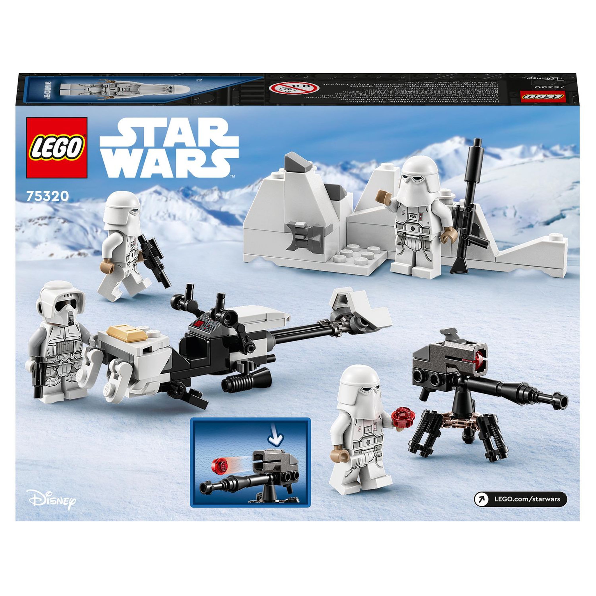 Voir la diapositive 9 : LEGO Star Wars 75320 Pack de combat Snowtrooper, Set Collector avec 4 Figurines