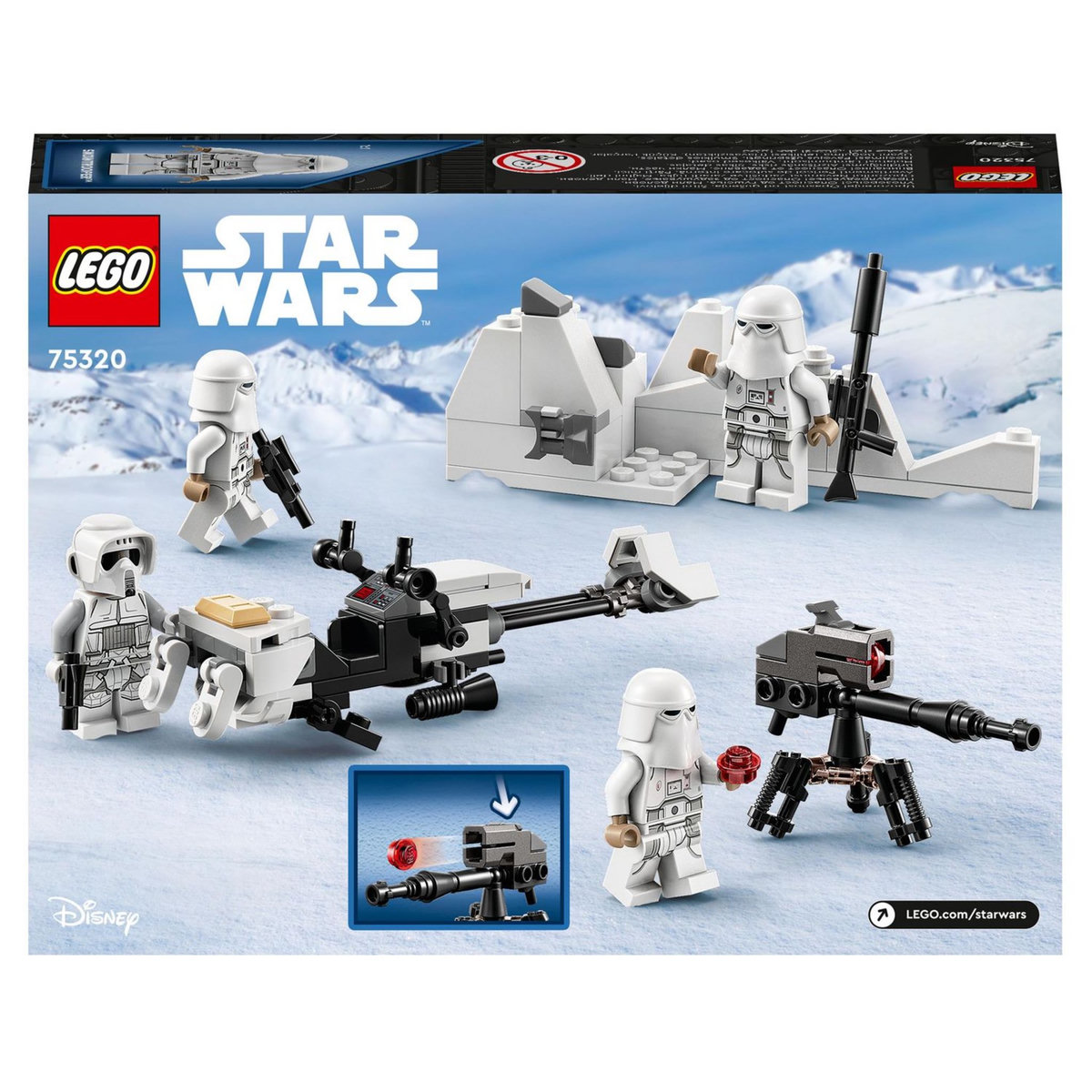 LEGO Star Wars 75320 Pack de combat Snowtrooper, Set Collector avec 4 Figurines