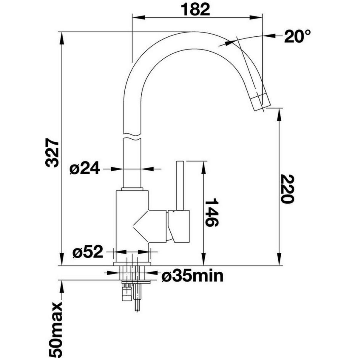 Blanco Mitigeur évier monocommande chromé - 517742