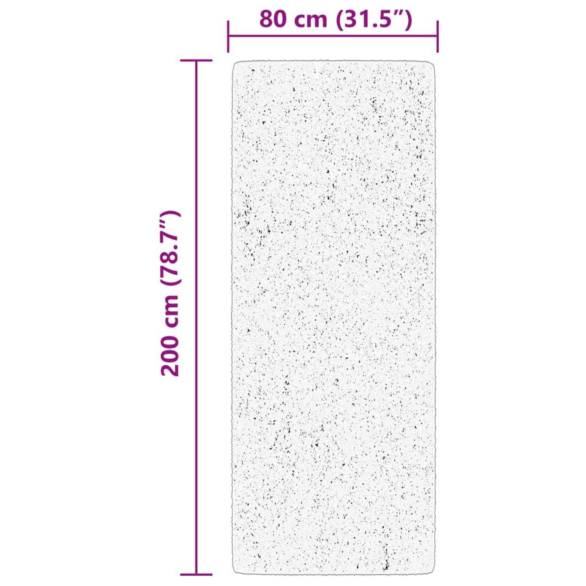 Voir la diapositive 6 : VIDAXL Tapis HUARTE a poils courts doux et lavable vert foret 80x200cm