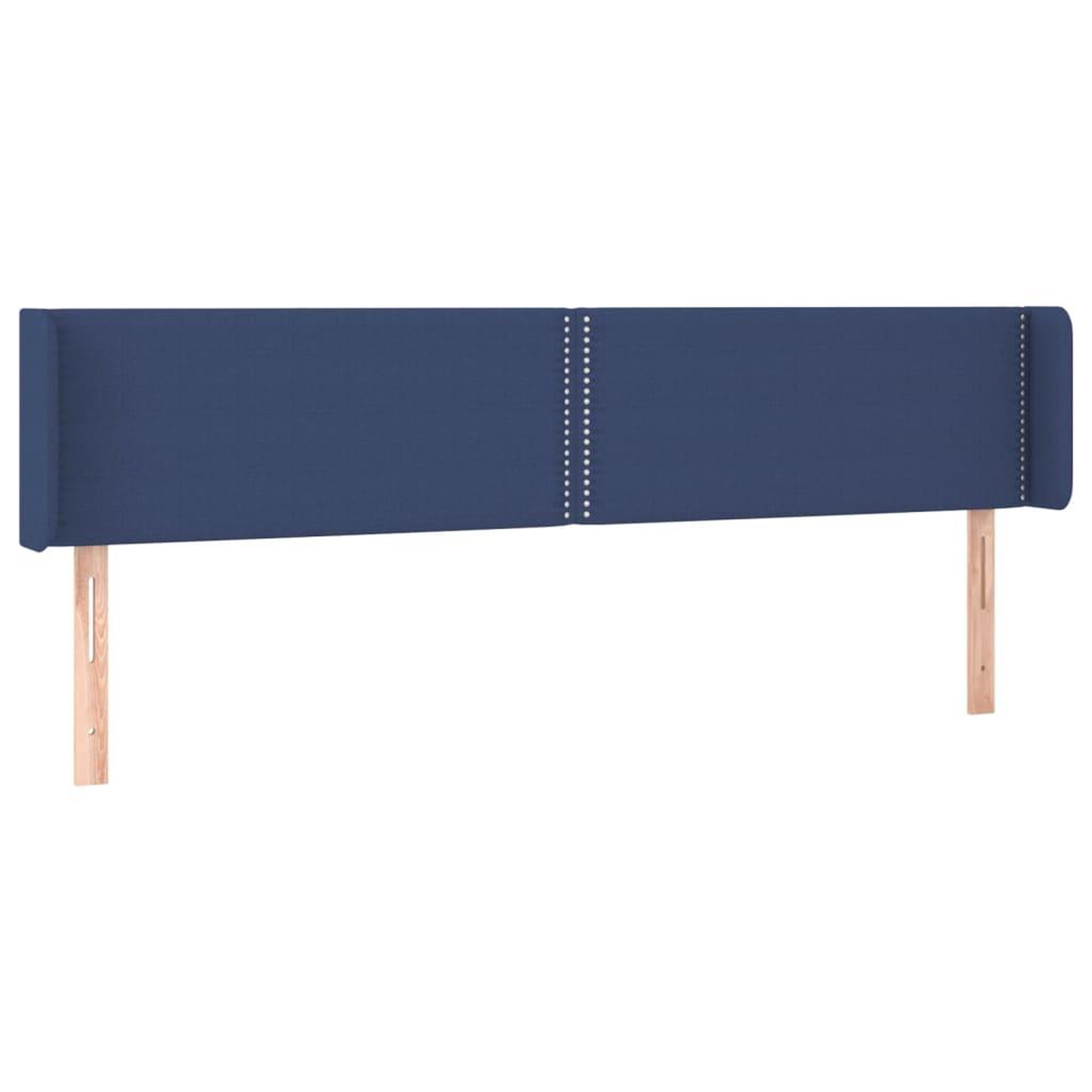 Voir la diapositive 2 : VIDAXL Tete de lit avec oreilles Bleu 203x16x78/88 cm Tissu
