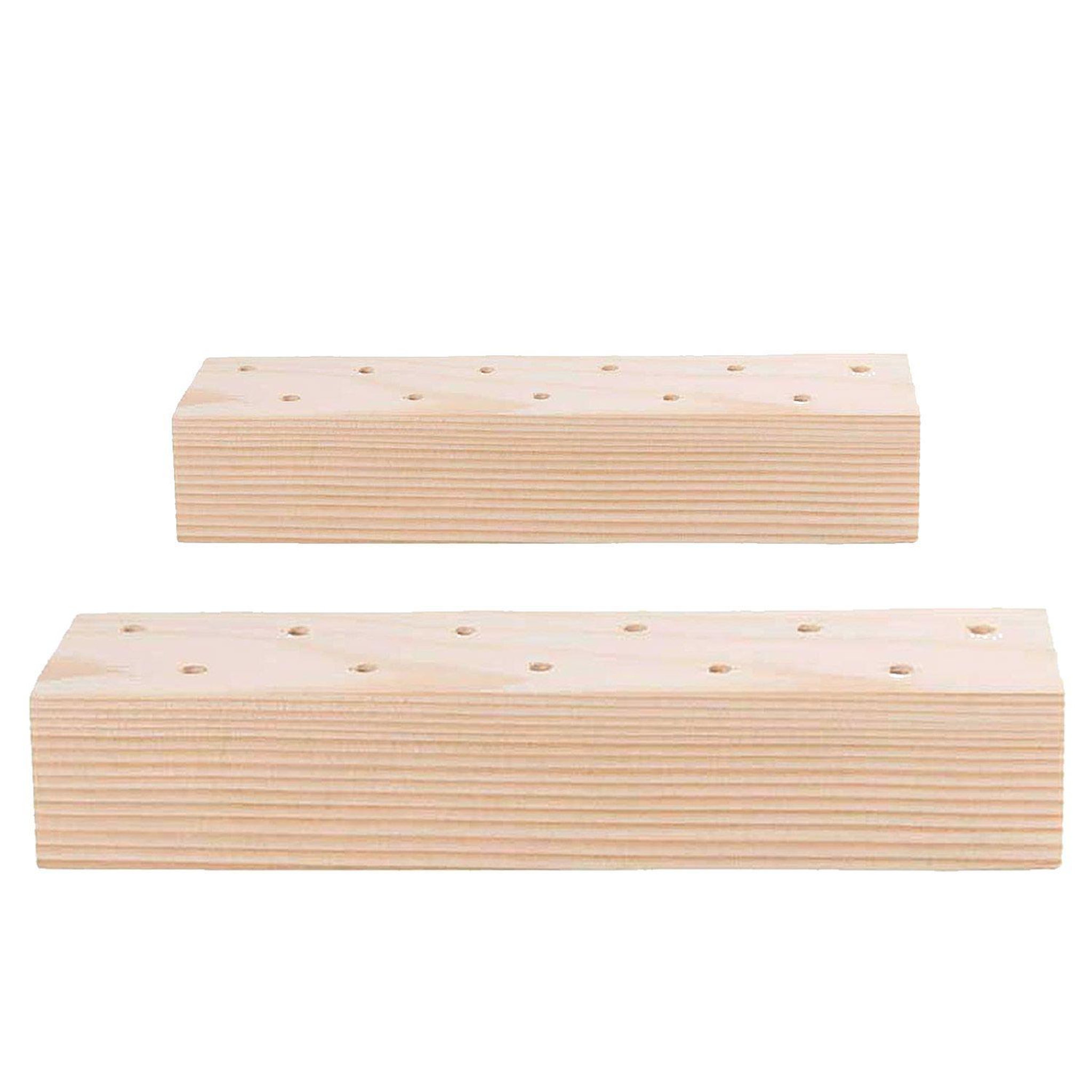 Voir la diapositive 1 : RICO DESIGN 2 support en bois pour fleurs séchées - 21 x 4 x 5 cm