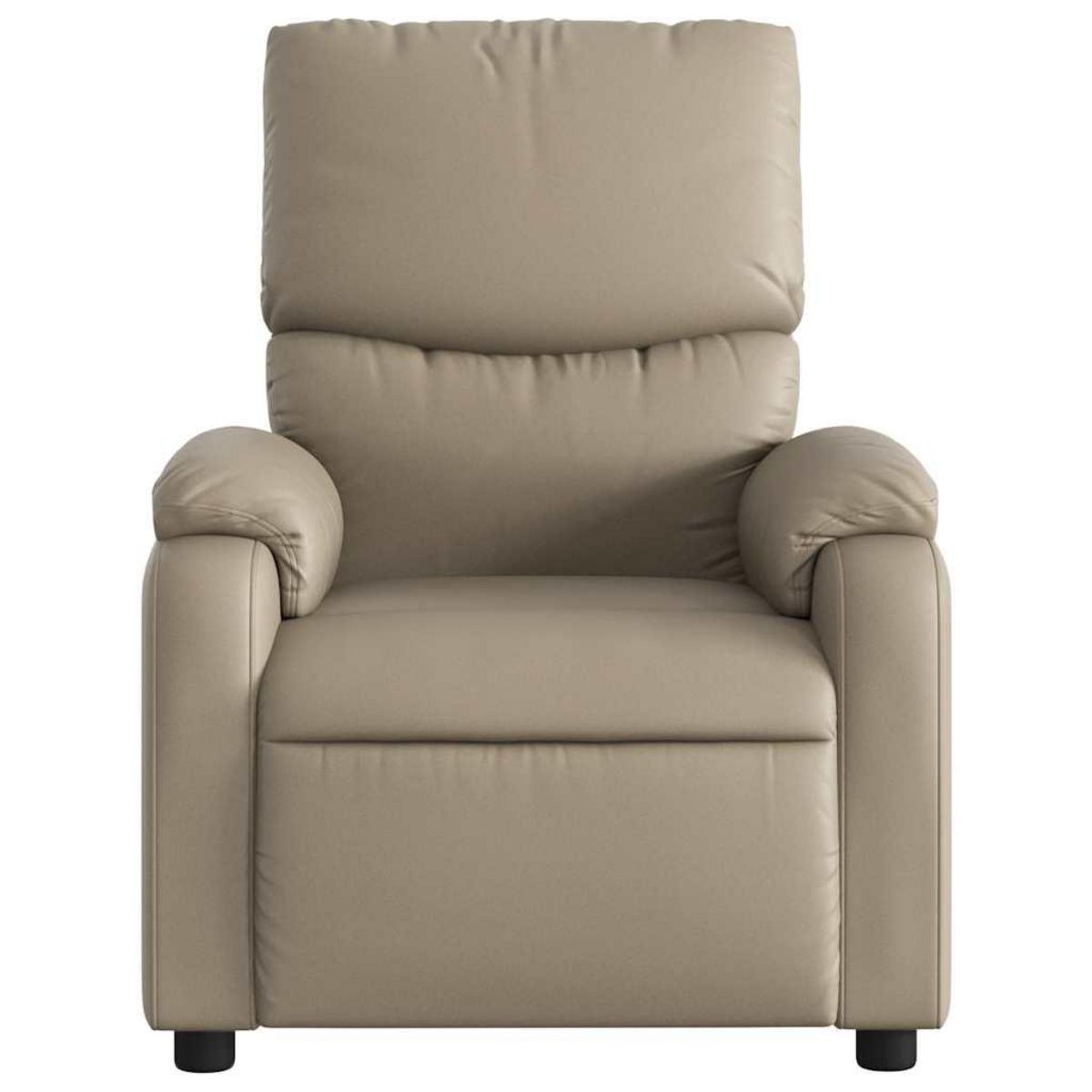 VIDAXL Fauteuil de massage inclinable Cappuccino Similicuir