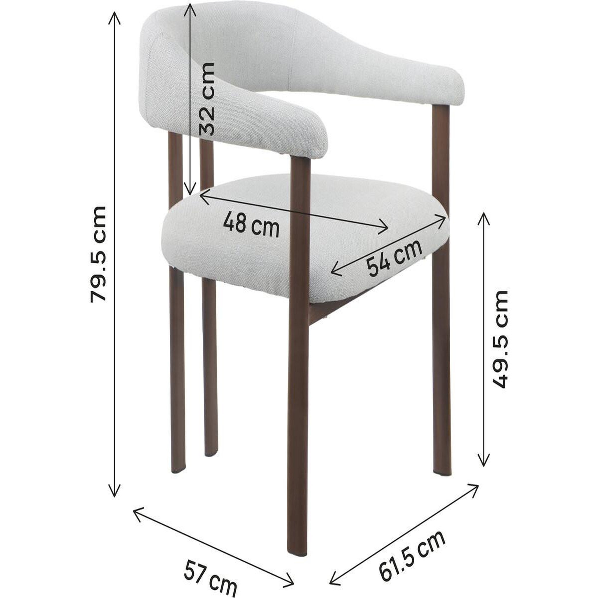 Voir la diapositive 3 : Habitat et Jardin Lot de 2 chaises de salle à manger imitation bois  serelia  - gris clair