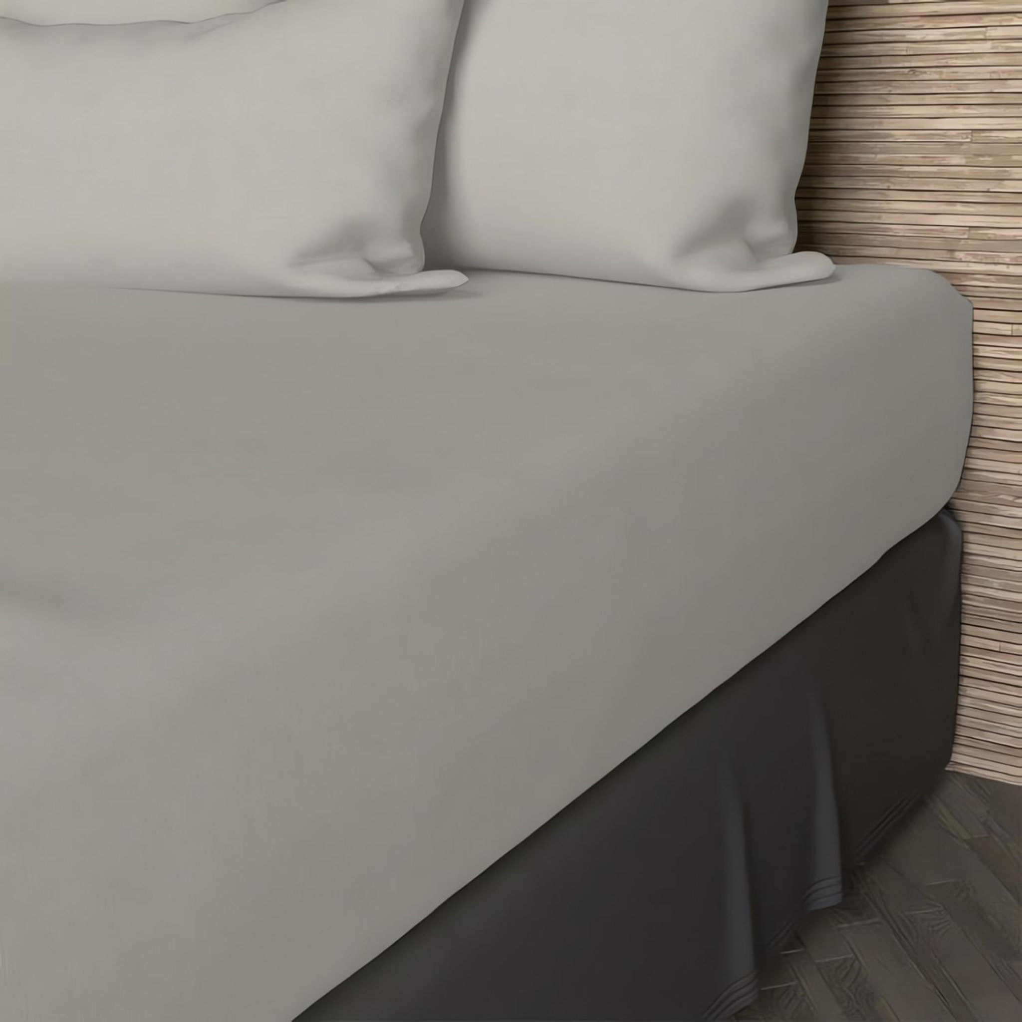 Voir la diapositive 1 : SOLEIL D'OCRE Drap housse en coton 57 fils uni, par soleil d'ocre