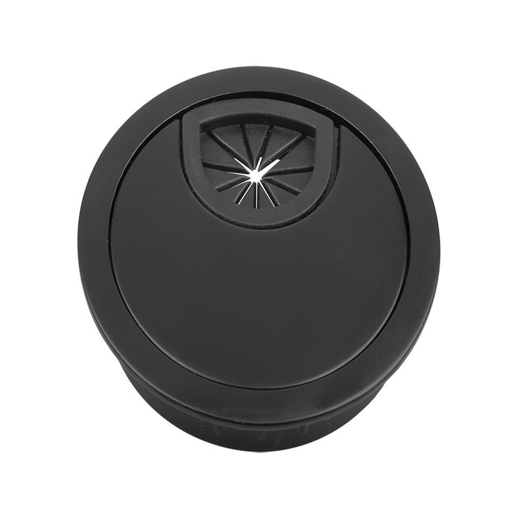 CENTRALE BRICO Passe-câble métal 60 mm noir mat