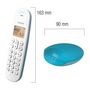 Voir la diapositive 2 : Logicom Téléphone fixe sans fil - LOGICOM - DECT ILOA 150 SOLO - Turquoise - Sans répondeur