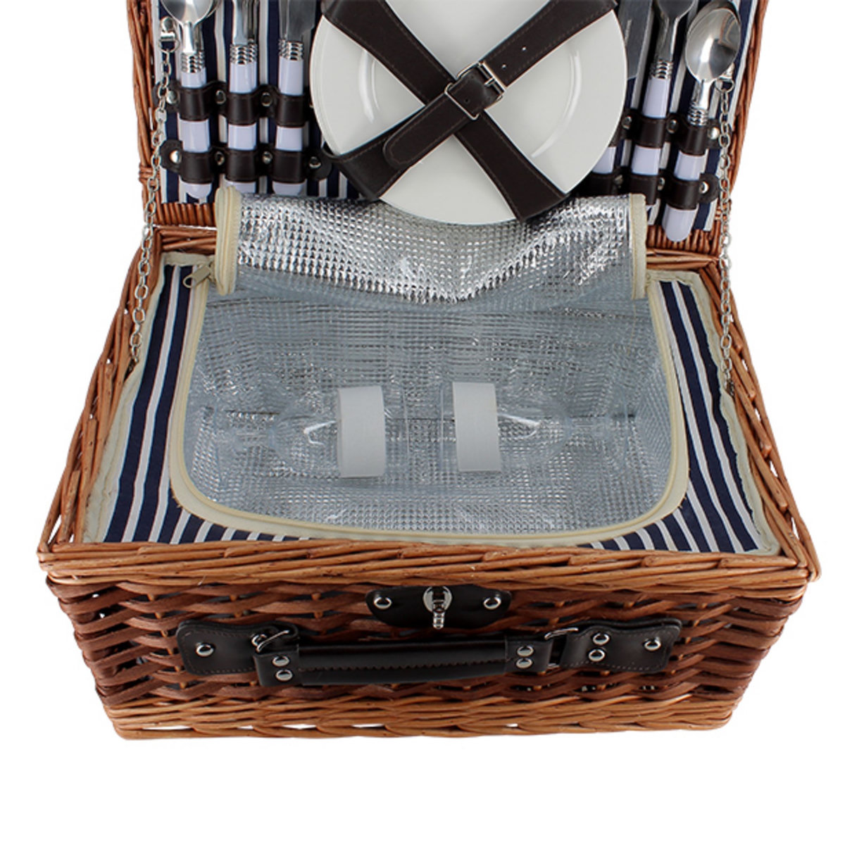 Panier pique-nique 4 personnes 23 pièces isotherme