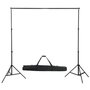 Voir la diapositive 4 : VIDAXL Kit de studio photo avec lampes toile de fond et reflecteur