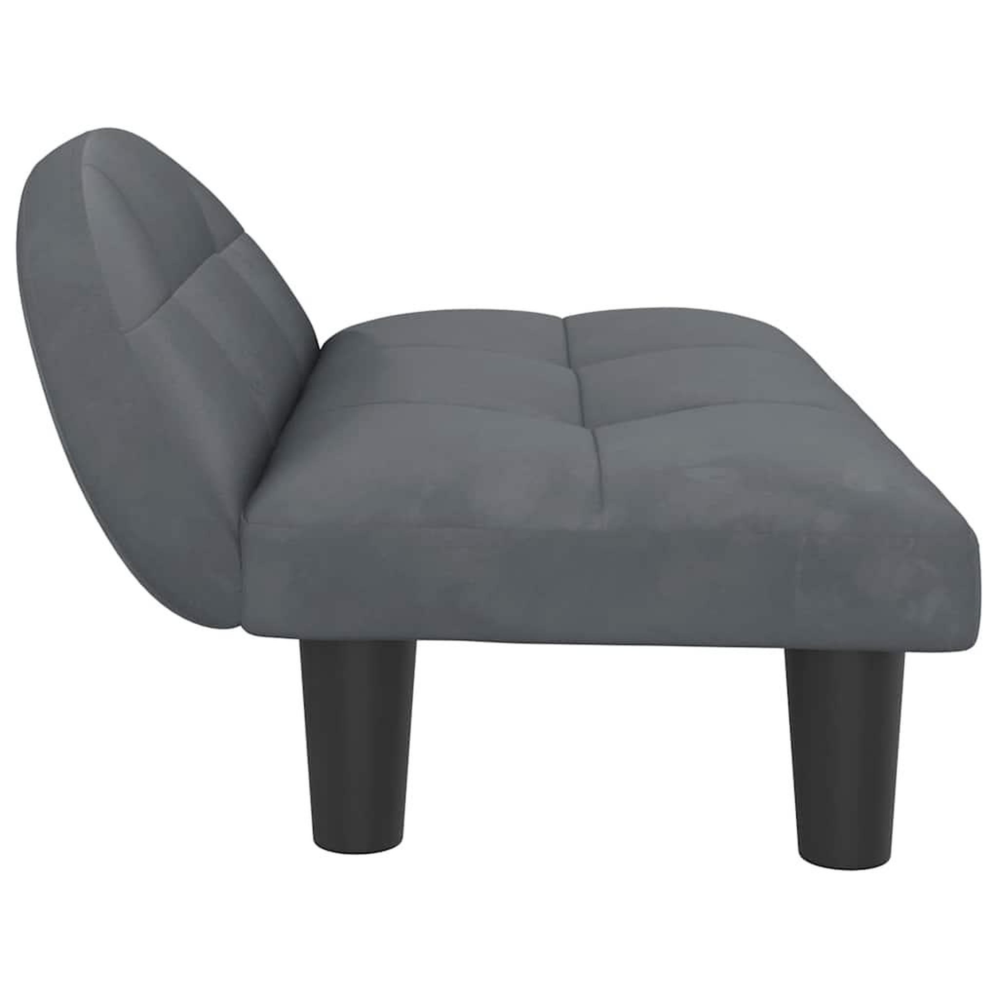 Voir la diapositive 4 : VIDAXL Lit pour chien gris fonce 70x52x30 cm velours