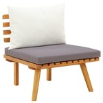 VIDAXL Chaise de jardin avec coussins bois d'acacia massif
