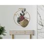 Voir la diapositive 5 : Paris Prix Décoration Murale Ronde en Métal  Gard  74cm Multicolore