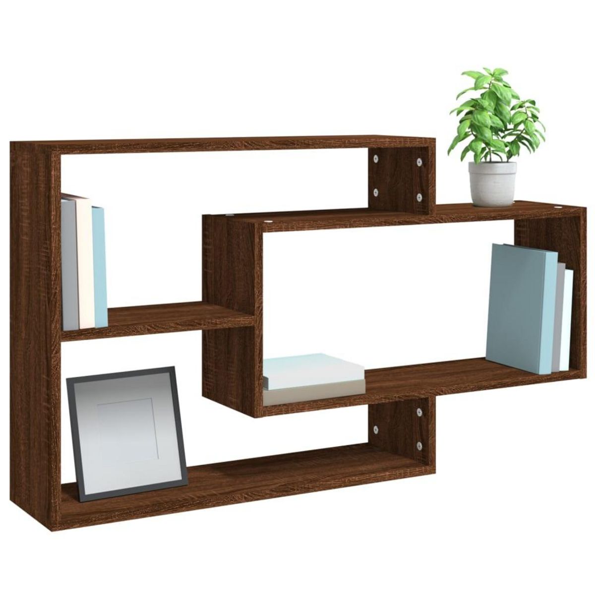 VIDAXL Etagere murale Chene marron 104x20x58,5 cm Bois d'ingenierie