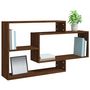 Voir la diapositive 5 : VIDAXL Etagere murale Chene marron 104x20x58,5 cm Bois d'ingenierie