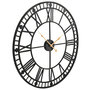 Voir la diapositive 3 : VIDAXL Horloge murale vintage avec mouvement a quartz Metal 60 cm XXL