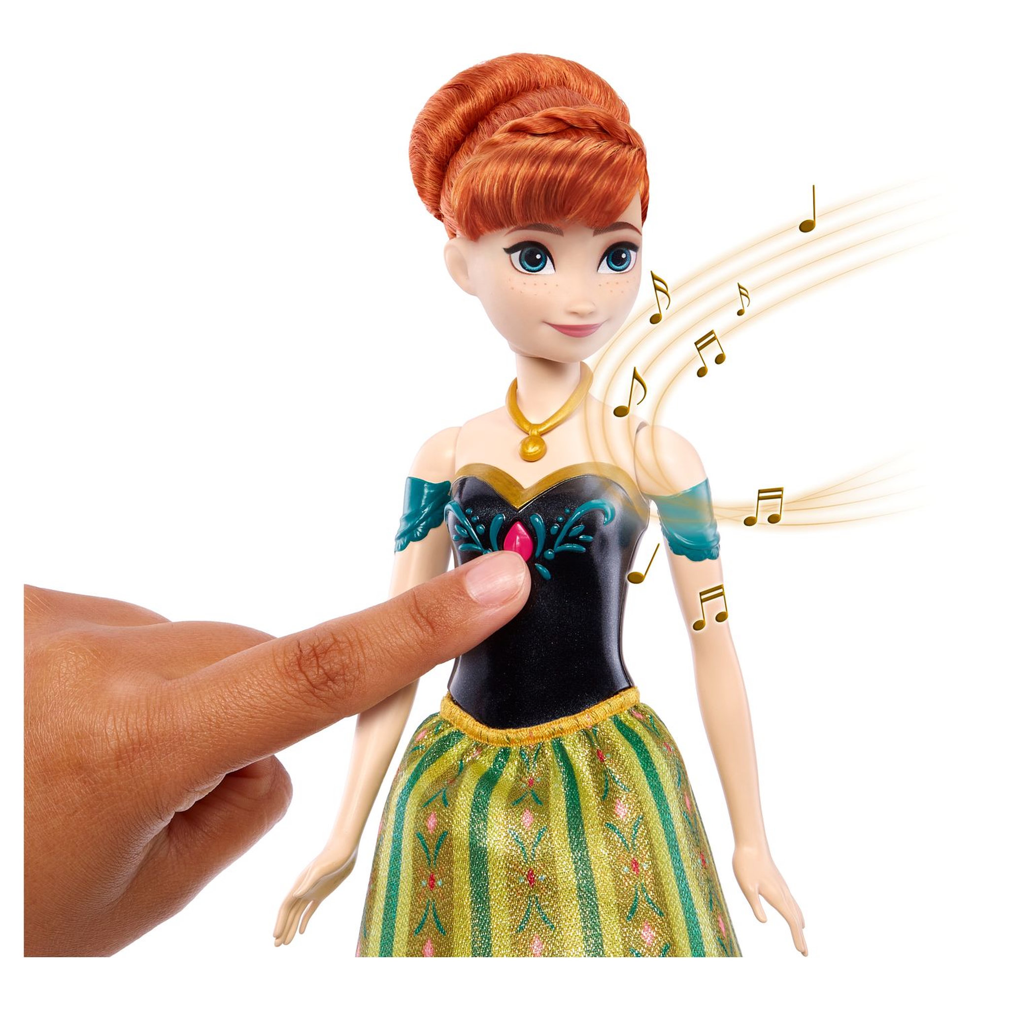 Voir la diapositive 3 : DISNEY PRINCESS Poupée Anna chantante Reine des Neiges