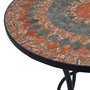 Voir la diapositive 4 : VIDAXL Table de bistro mosaïque Orange/gris 60 cm Ceramique