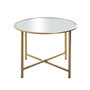 Voir la diapositive 2 : Paris Prix Table d'Appoint Design  Miroir  60cm Or